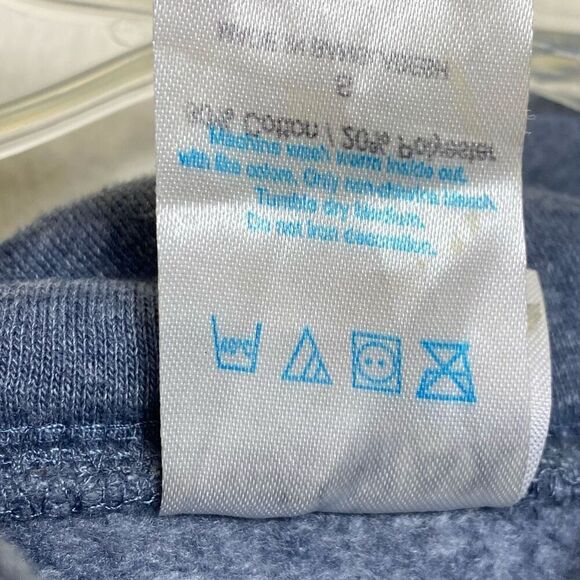 Teemax Carmel California Grey Blue Graphic Spellout Hoodie Sweatshirt Size S - Picture 5 of 5